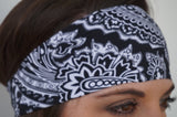 Black and White Paisley