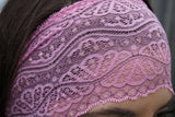 Pink Lace Headband